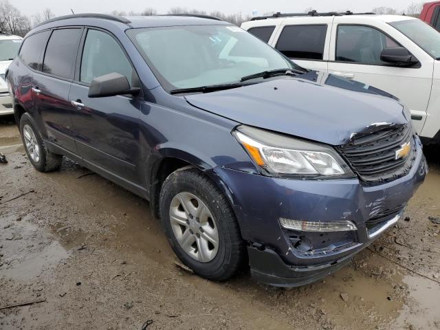 1GNKRFKD6EJ222195 - 2014 CHEVROLET TRAVERSE LS BLUE photo 4