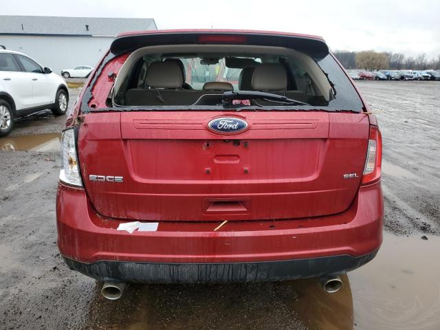 2FMDK3JC7DBC95765 - 2013 FORD EDGE SEL MAROON photo 6