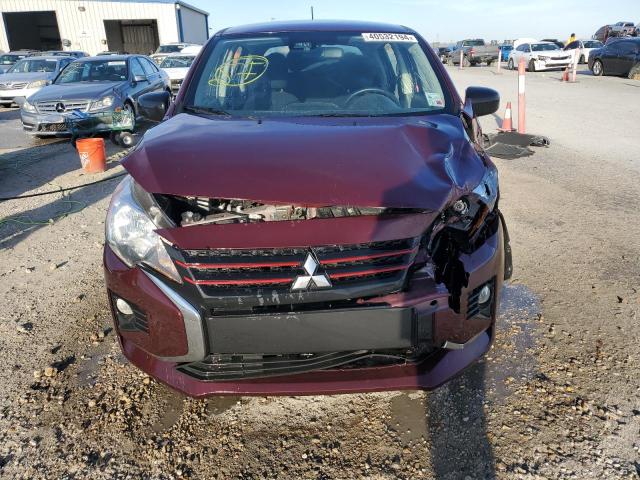 ML32AWHJ4NH009186 - 2022 MITSUBISHI MIRAGE SE BURGUNDY photo 5