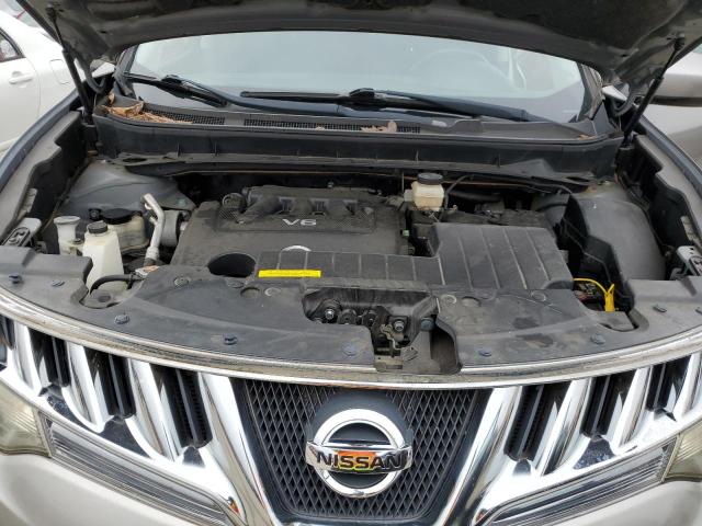 JN8AZ1MU3AW015589 - 2010 NISSAN MURANO S GRAY photo 12