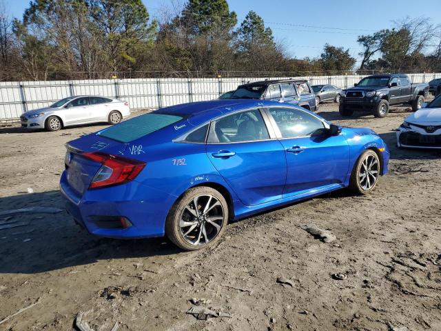 19XFC2F88ME200731 - 2021 HONDA CIVIC SPORT BLUE photo 3