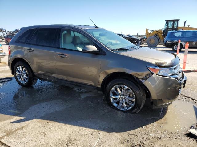 2FMDK3JC1DBB16281 - 2013 FORD EDGE SEL BROWN photo 4