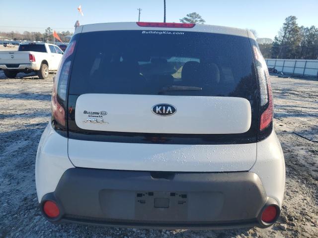 KNDJN2A22E7005152 - 2014 KIA SOUL WHITE photo 6