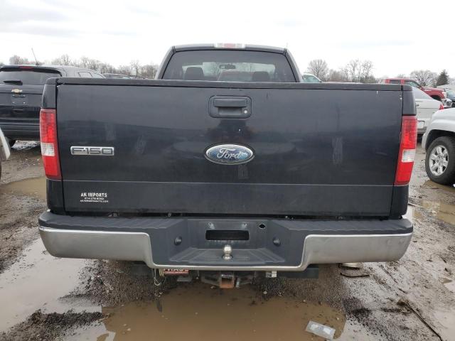 1FTRF12256NA43562 - 2006 FORD F150 BLACK photo 6