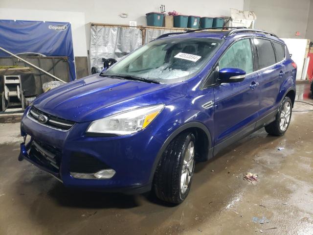 1FMCU0HX9DUB14351 - 2013 FORD ESCAPE SEL BLUE photo 1