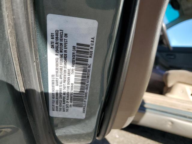 4S3BH675127600848 - 2002 SUBARU LEGACY OUTBACK AWP 绿色 照片 13