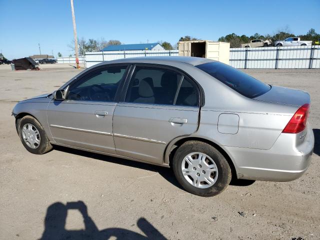 1HGES16592L041285 - 2002 HONDA CIVIC LX SILVER photo 2