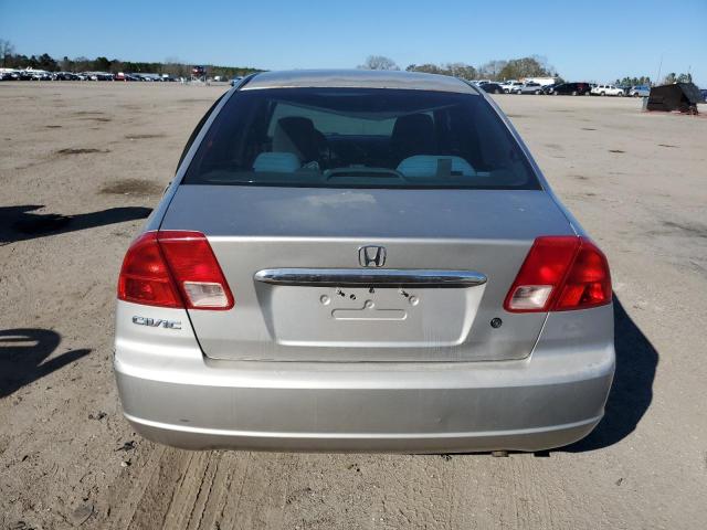 1HGES16592L041285 - 2002 HONDA CIVIC LX SILVER photo 6