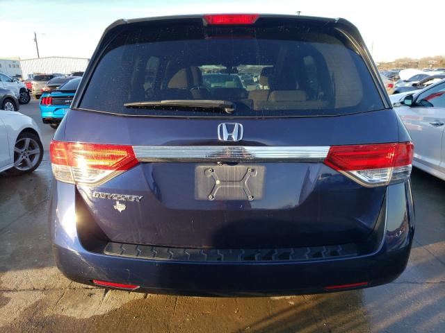 5FNRL5H23EB110714 - 2014 HONDA ODYSSEY LX BLUE photo 6