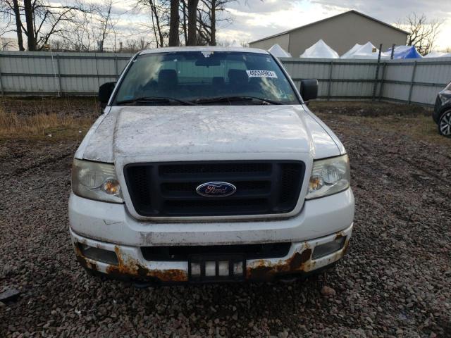 1FTRX14W25FB24685 - 2005 FORD F-150 WHITE photo 5