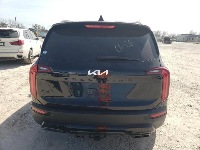 5XYP5DHC3NG250730 - 2022 KIA TELLURIDE SX BLACK photo 6