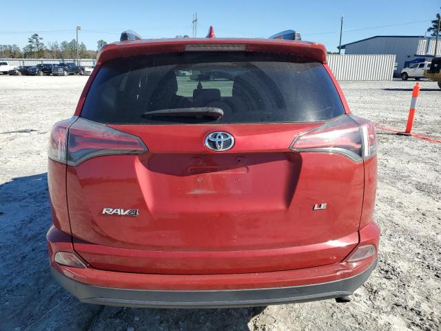 2T3ZFREV7GW264434 - 2016 TOYOTA RAV4 LE RED photo 6