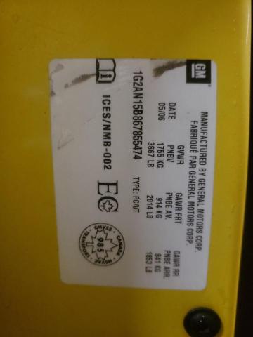 1G2AN15B867855474 - 2006 PONTIAC PURSUIT GT YELLOW photo 12