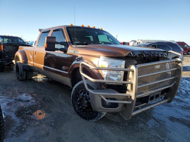 1FT8W3DT2CEA78665 - 2012 FORD F350 SUPER DUTY BROWN photo 4