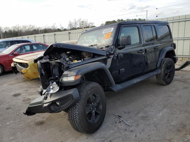 1C4HJXEGXNW105292 - 2022 JEEP WRANGLER U SAHARA BLACK photo 1