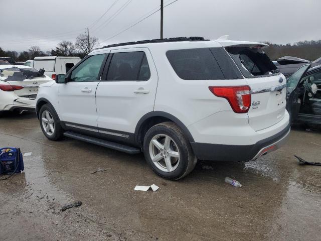 1FM5K7D84HGA54599 - 2017 FORD EXPLORER XLT WHITE photo 2