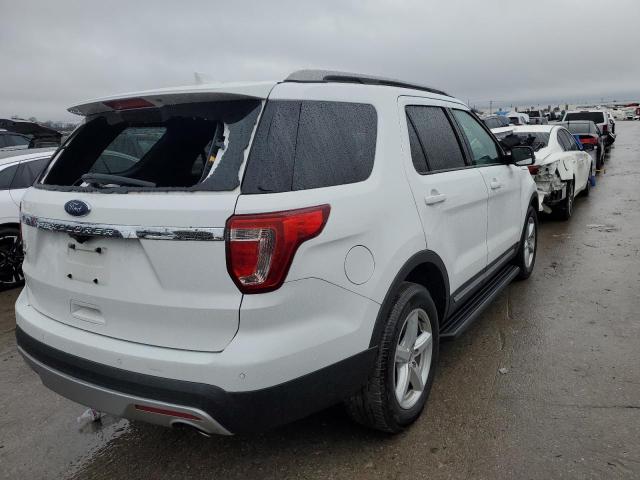 1FM5K7D84HGA54599 - 2017 FORD EXPLORER XLT WHITE photo 3