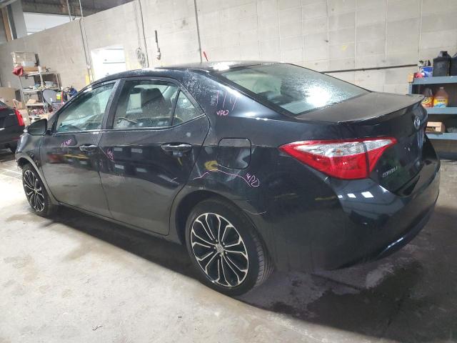 2T1BURHE8GC640622 - 2016 TOYOTA COROLLA L BLACK photo 2