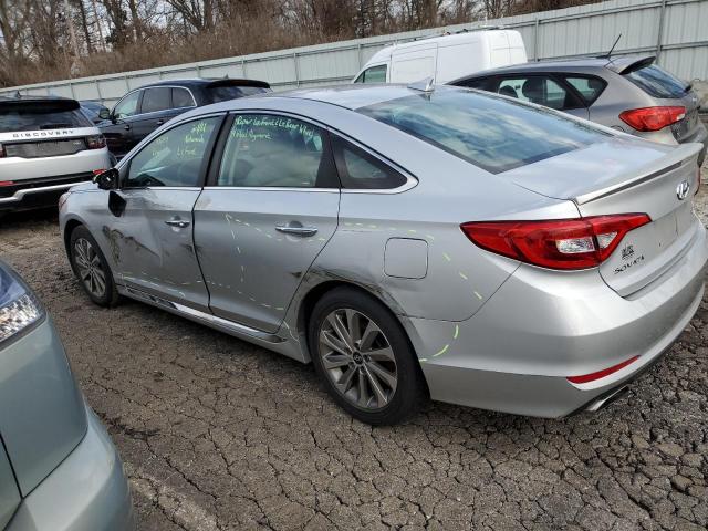 5NPE34AF2FH091128 - 2015 HYUNDAI SONATA SPORT SILVER photo 2