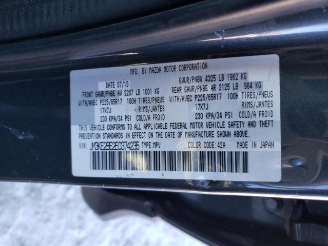 JM3KE2BE2E0374235 - 2014 MAZDA CX-5 SPORT GRAY photo 13