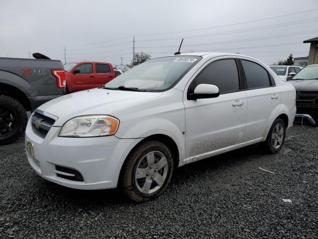 KL1TD56E19B636940 - 2009 CHEVROLET AVEO LS WHITE photo 1