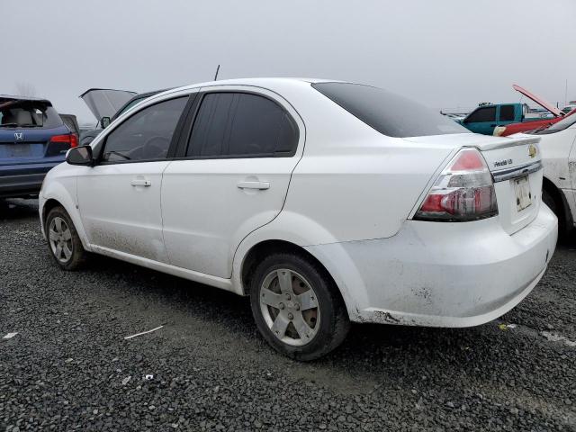 KL1TD56E19B636940 - 2009 CHEVROLET AVEO LS Beyaz fotoğraf 2