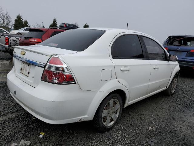 KL1TD56E19B636940 - 2009 CHEVROLET AVEO LS Beyaz fotoğraf 3