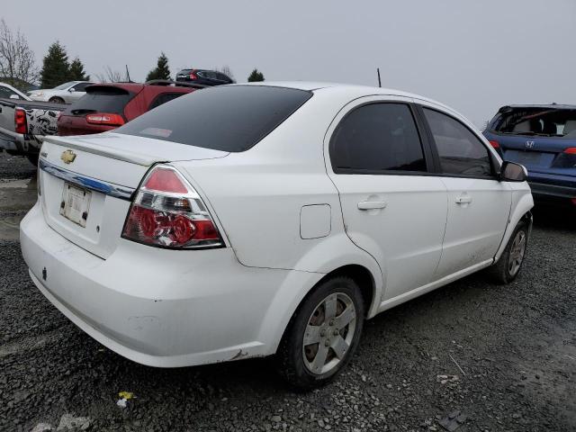 KL1TD56E19B636940 - 2009 CHEVROLET AVEO LS WHITE photo 3