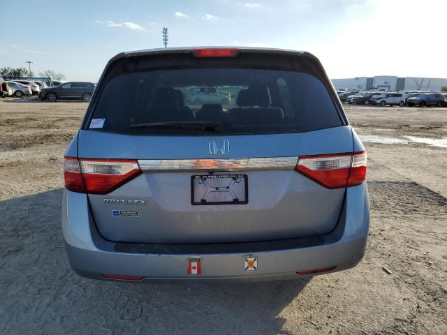 5FNRL5H46DB004659 - 2013 HONDA ODYSSEY EX BLUE photo 6