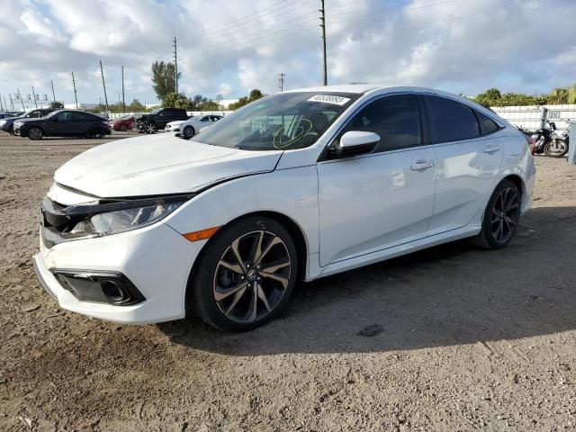 2HGFC2F85KH583482 - 2019 HONDA CIVIC SPORT WHITE photo 1