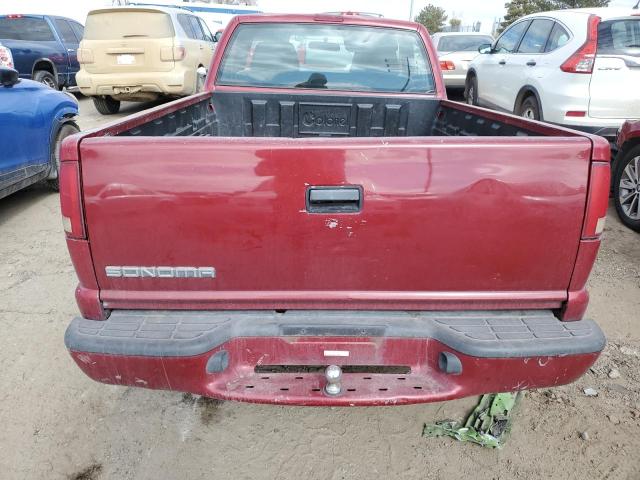 1GTCS145828230439 - 2002 GMC SONOMA BURGUNDY photo 6