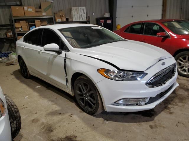 3FA6P0H7XJR107958 - 2018 FORD FUSION SE WHITE photo 4