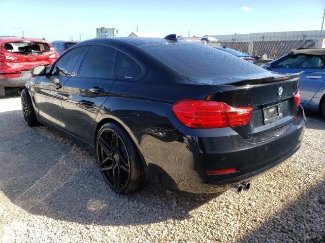 WBA4A5C50FGK15765 - 2015 BMW 428I I GRAN COUPE BLACK photo 2