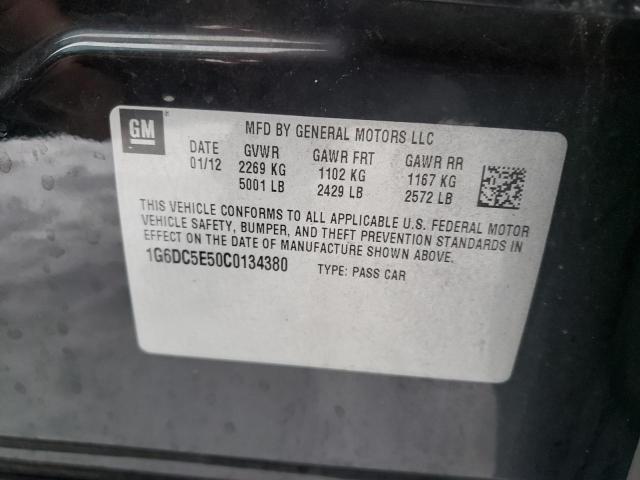 1G6DC5E50C0134380 - 2012 CADILLAC CTS BLACK photo 12