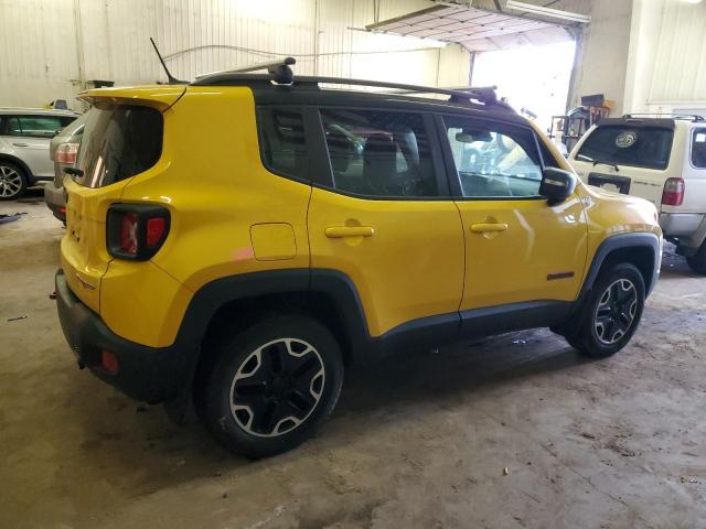 ZACCJBCT0FPB65860 - 2015 JEEP RENEGADE TRAILHAWK YELLOW photo 3