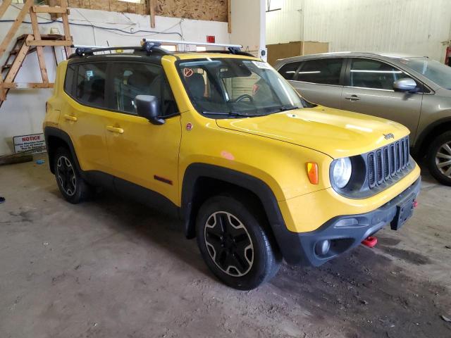 ZACCJBCT0FPB65860 - 2015 JEEP RENEGADE TRAILHAWK YELLOW photo 4