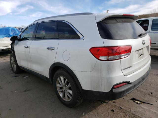 5XYPG4A5XGG016710 - 2016 KIA SORENTO LX WHITE photo 2