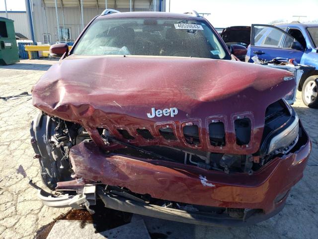 1C4PJLLB6KD301362 - 2019 JEEP CHEROKEE LATITUDE PLUS MAROON photo 5