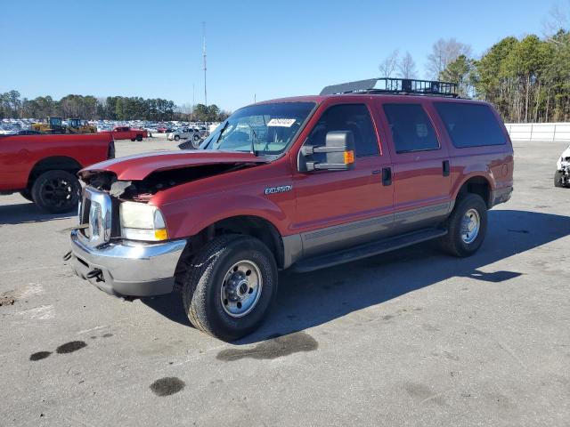 1FMNU41L84ED41273 - 2004 FORD EXCURSION XLT RED photo 1