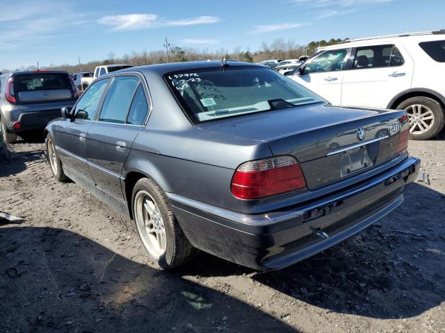 WBAGG83441DN88192 - 2001 BMW 740 I AUTOMATIC BLUE photo 2