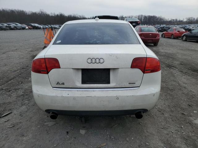 WAUDF78E06A204421 - 2006 AUDI A4 2.0T QUATTRO WHITE photo 6