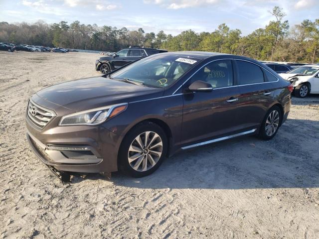 5NPE34AF7GH433660 - 2016 HYUNDAI SONATA SPORT BROWN photo 1