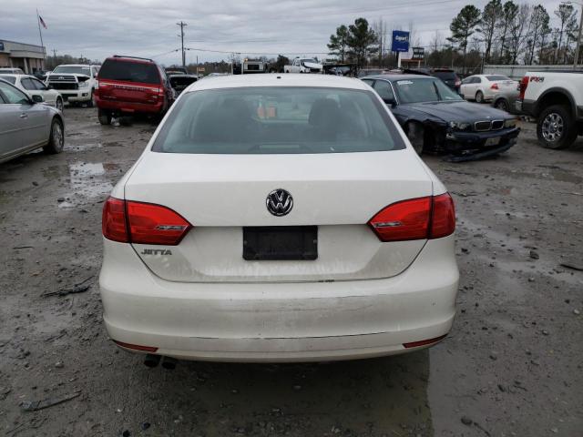 3VW2K7AJ1CM362887 - 2012 VOLKSWAGEN JETTA BASE WHITE photo 6