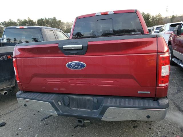 1FTEW1EG3JFA75662 - 2018 FORD F150 SUPERCREW RED photo 6