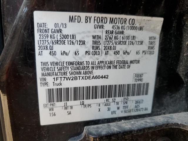 1FT7W2BTXDEA60442 - 2013 FORD F250 SUPER DUTY BROWN photo 14