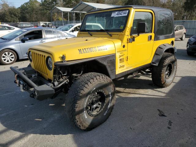 1J4FA49SXYP765166 - 2000 JEEP WRANGLER / SPORT YELLOW photo 1