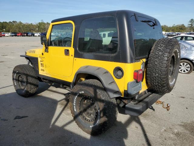 1J4FA49SXYP765166 - 2000 JEEP WRANGLER / SPORT YELLOW photo 2