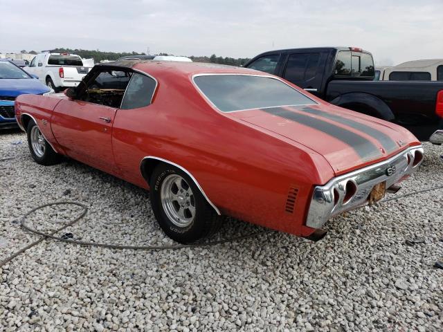 1D37J2R565390 - 1972 CHEVROLET CHEVELLE 红色 照片 2