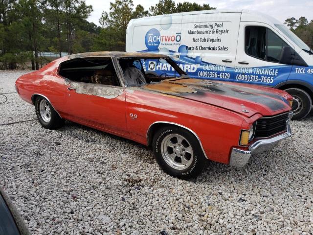 1D37J2R565390 - 1972 CHEVROLET CHEVELLE 红色 照片 4