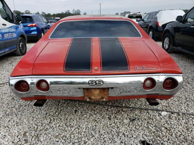 1D37J2R565390 - 1972 CHEVROLET CHEVELLE 红色 照片 6